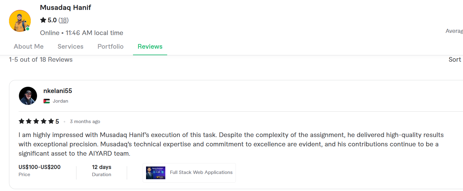 Client review
